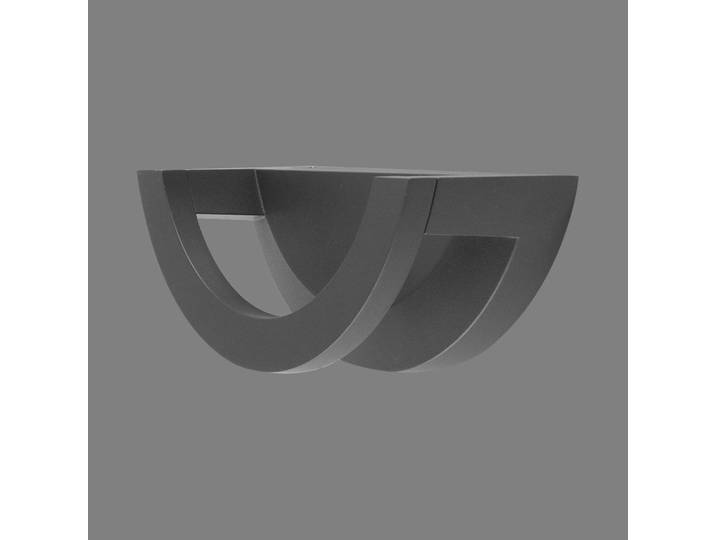 EVN LED Aussenwandleuchte Halbo, schwarz, Aluminium, Modern, LED Wandleuchte außen