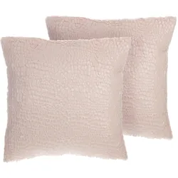 DEKOKISSEN 2er-Set Rosa 45/45 cm Peony