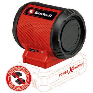 Einhell Bluetooth-Lautsprecher TC-SR 18 Li BT, rot, 18V, 43h Akkulaufzeit, 3 W