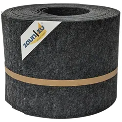 zaun zu® Sichtschutzstreifen Design Vlies für Doppelstabmatten Schwarzgrau 10x 2,55m