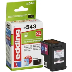 edding Druckerpatrone EDD-543 schwarz kompatibel zu HP 302XL (F6U68AE)