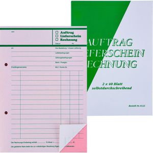 Böttcher-AG Kombinationsbuch A5, selbstdurchschreibend, 2 x 40 Blatt