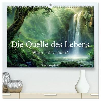 Quelle des Lebens - Wasser und Landschaft (hochwertiger Premium Wandkalender 2027 DIN A2 quer), Kunstdruck in Hochglanz
