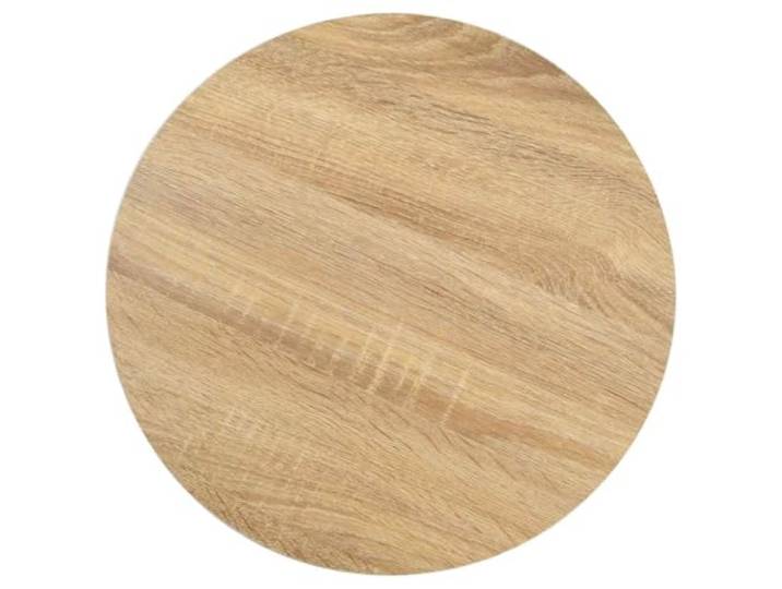 GPUTYGHN Bistrotisch Hellbraun 40 cm MDF Stahlgestell MDF mit Holzmaserung,Stahlgestell,feucht abwischbar,Küche,Essbereich,Frühstücksecke,Einzelstück,leichter Aufbau