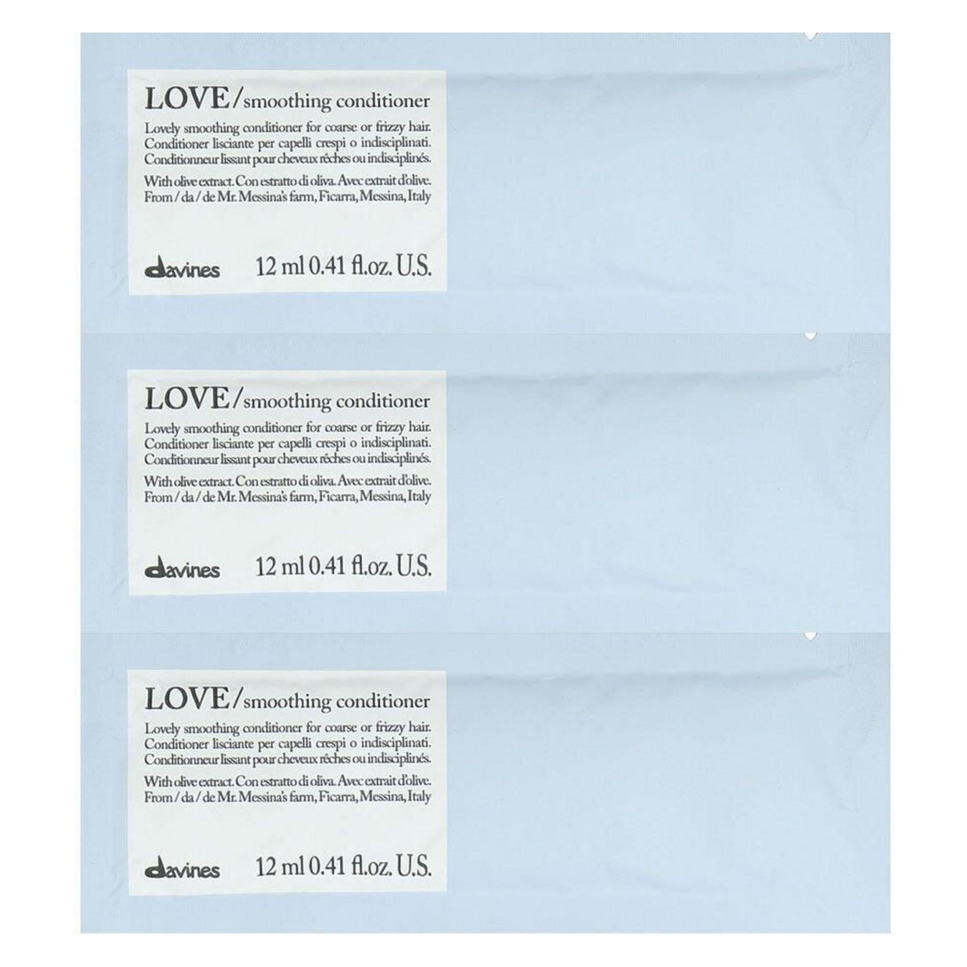 Davines Love Smoothing, Hair Conditioner, 12 pcs, 12 ml None (70195629)