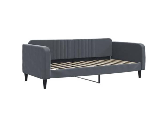 vidaXL Tagesbett Dunkelgrau 90x200 cm Samt