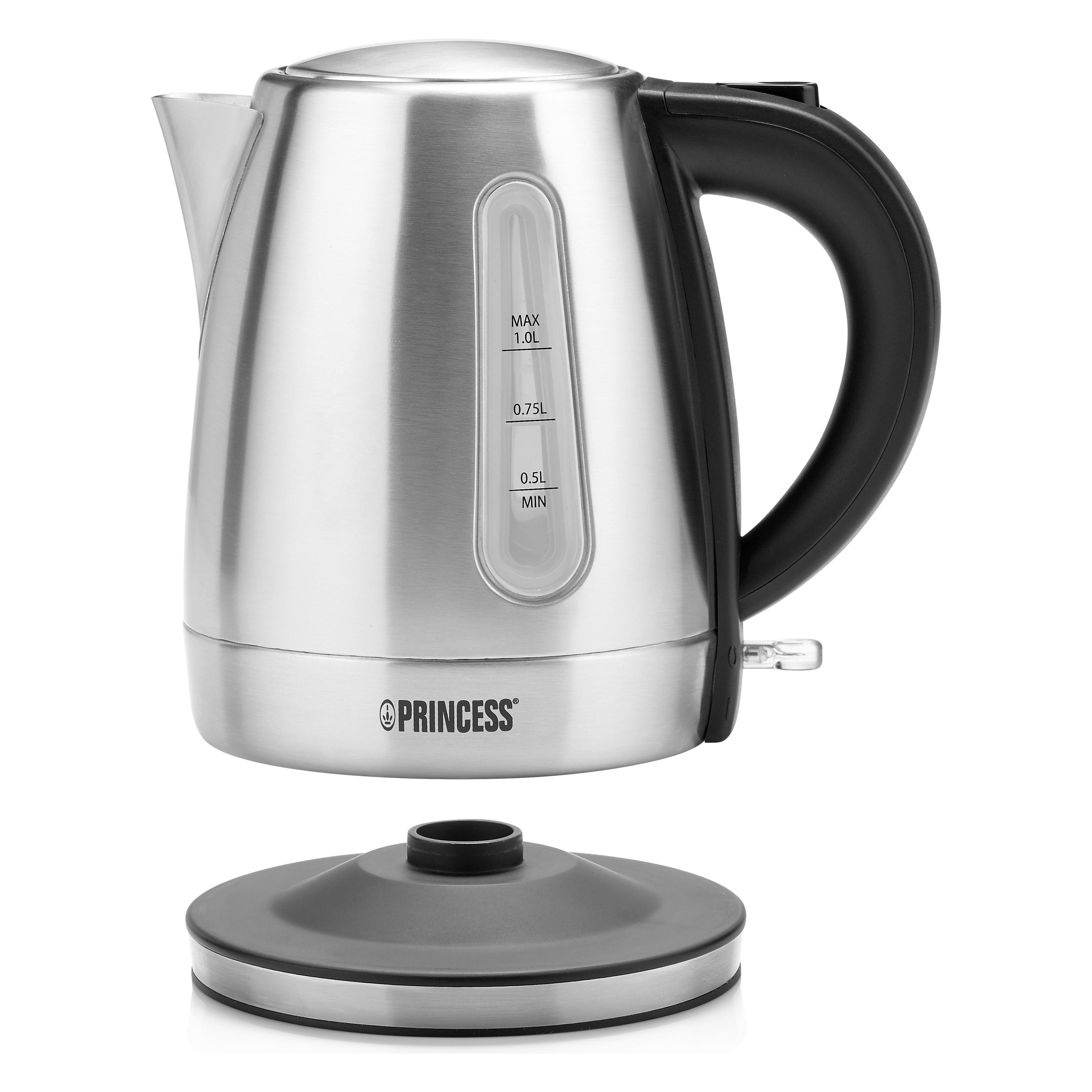Princess Wasserkocher 236023 aus rostfreiem Edelstahl (1 l) (01.236023.01.001)