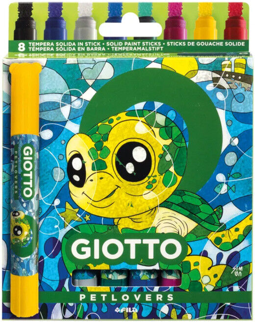 Etui 8 peintures solides Petlovers Tortue - Giotto