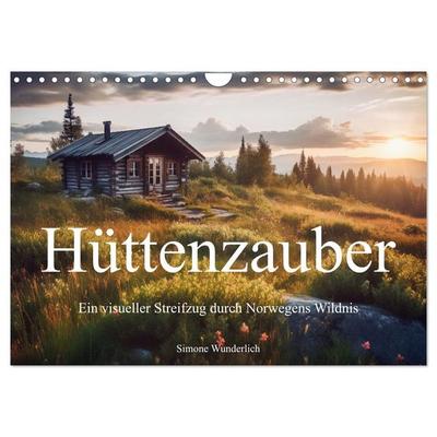 Hüttenzauber - Ein visueller Streifzug durch Norwegens Wildnis (Wandkalender 2026 DIN A4 quer), CALVENDO Monatskalender