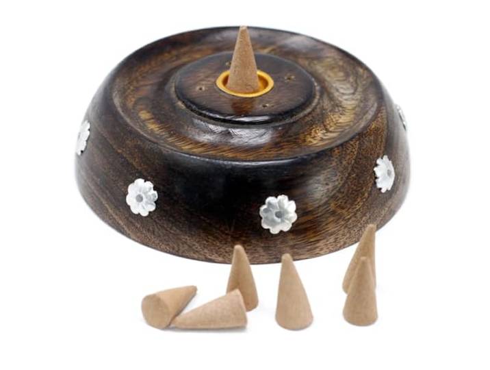 Cone & Stick Burner- Asst Design - Mango Wood