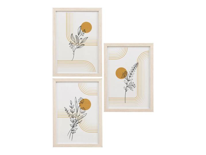 Bilderrahmenset Madison Frame set, Beige, Glas, 3-teilig, Bilder & Rahmen, Bilderrahmen