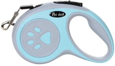 Universal Stock Freedom Glide Retractable Dog Leash With Strong Nylon Rope For Small, Medium & Large Dogs sky Blue