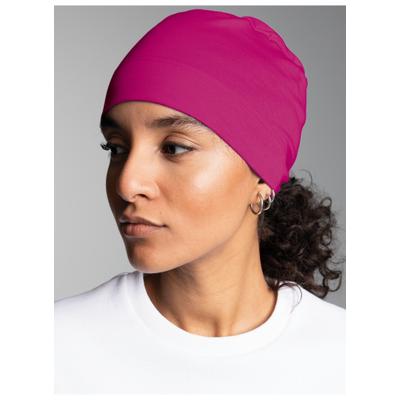 Strickmütze TRIGEMA "TRIGEMA Soft-Cap", Damen, Gr. 900, pink (magenta), Baumwollmischung, Mützen Strickmütze