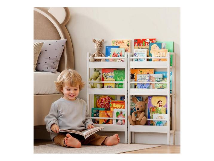 LuxusKollektion Kinderregal Kinderregal 6 Ebenen Weiß, 1-tlg.