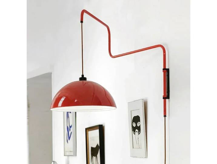 2025 lampe murale rotative nordique Led bras Long applique avec prise pour salle à manger chambre salon Restaurant décor mur design L