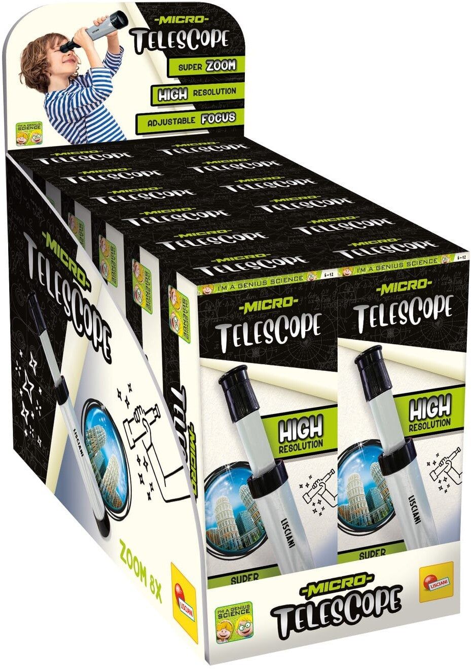 Lisciani I'm A Genius Mini Telescope - Small Lightweight Telescope For Young Curious Explorers