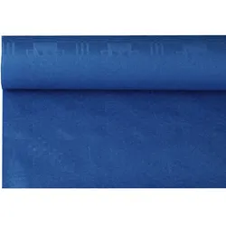 Papstar 12 Rollen Papiertischtuch mit Damastprägung 6 m x 1,2 m dunkelblau
