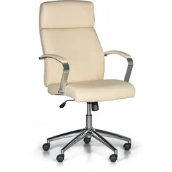 Leder-Bürosessel HOLT, beige