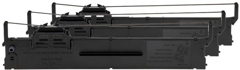 Epson SIDM Black Ribbon Cartridge for PLQ-20/22, 3-Pack (C13S015339)