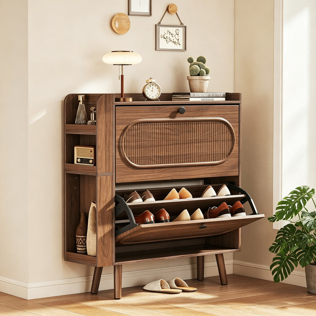 East Urban Home Shoe Storage Deep Brown 20