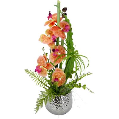 Kunstpflanze I.GE.A., orange, B:20cm H:50cm T:20cm, Keramik, Kunststoff, Polyester, Kunstpflanzen, Kunstpflanze