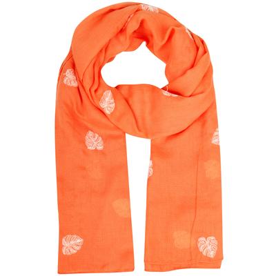 Modeschal CAPELLI NEW YORK, Damen, orange (orange combo), Obermaterial: 100% Polyester, Modetücher