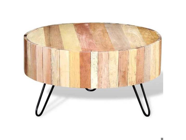 Remise 2026®Petite Table Centrale de salon Beige - Table basse - Bois de récupération massif 388 7942135