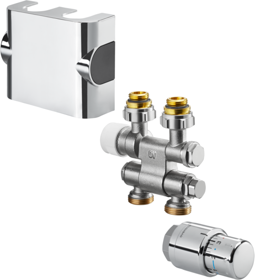Oventrop connexion 1184235 pivotant, chromé, pour Multiblock TFU / Uni SH