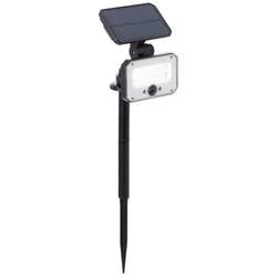 Brilliant G40426/06 Joplin Solar-Gartenleuchte mit Bewegungsmelder LED-Modul 7 W Schwarz