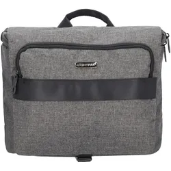 Lightpak Notebook-Umhängetasche "WALKER", Polyester, grau verstellbarer, gepolsterter Schultergurt, Tragegrif (13"), Notebooktasche, Grau