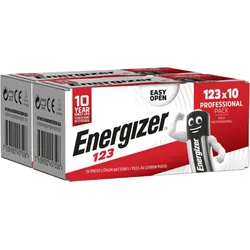 20x Energizer 123 CR123A Lithium Batterie 3V – EL123AP – Vorratspack