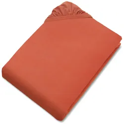 Tchibo - Schöner WOHNEN-Kollektion Spannbettlaken - koralle