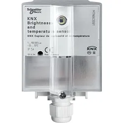 Schneider Electric MTN663991 KNX Helligkeits- und Temperatursensor, lichtgrau