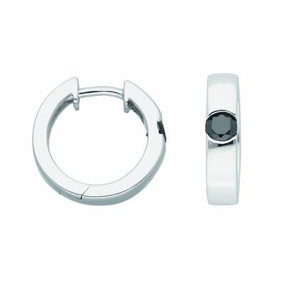 Paar Creolen ADELIA´S "Damen Silberschmuck", bunt, Ohrringe, Damen, Damen, Silber 925 (Sterlingsilber), 925 Sterling Silber mit Zirkonia Silberschmuck für Damen