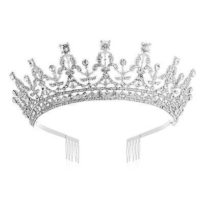 Luxus-Königin-Krone, Hochzeitsbankett, Party-Pan-Haarkrone, Wasser-Diamant-Haar-Accessoires, Braut-Krone-Stirnband