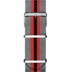 Davosa Textil Natoband Ternos Nylon 22mm 169.498.90 - grau,rot,schwarz