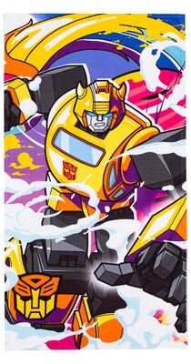 Northwest Hasbro Transformers Neon Smoke Beach Towel 30×60 Inches - 30x60