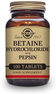 Solgar Betaína Cloridrato Com Pepsina 100 Tabs