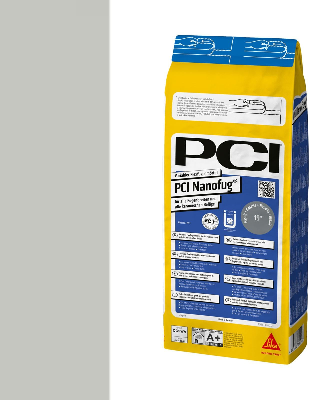 PCI Nanofug Nr. 21 Lichtgrijs 4 kg van PCI Augsburg