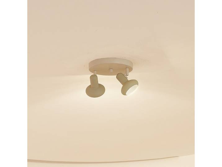 Huby 2 Plafonnier Beige/Clair Vert - Lindby - Salon / séjour - Métal - Multi-ampoules
