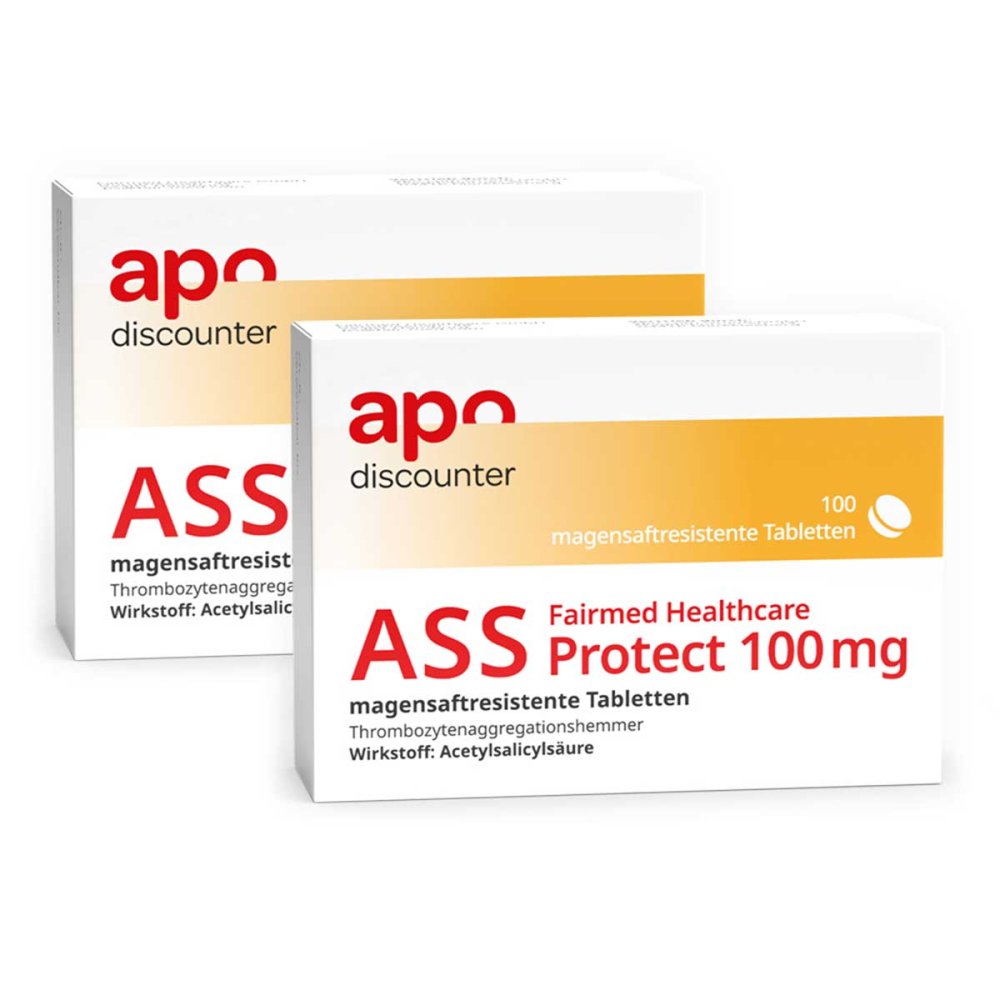 Fairmed Healthcare GmbH ASS 100 mg Protect, magensaftresistent von apodiscounter 08102180