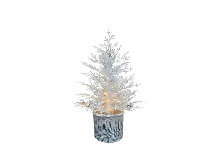 Sapin de Noël artificiel avec lumières, 90 cm de haut