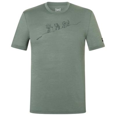 super.natural - Hiking Tee Exclusive - Merinoshirt Gr XXL grün/oliv