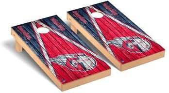 Skip's Garage Cleveland Guardians MLB Triangle Cornhole Board Set