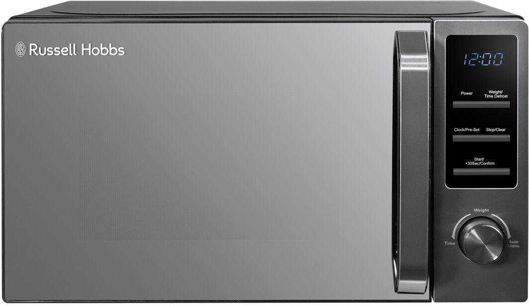 Midnight Russell Hobbs Rhm2028ds 20l Digital Microwave In Dark Steel Black 25.8cm H X 43.9cm W X 35.7cm D