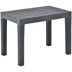 vidaXL Gartenbänke 2 Stk. Anthrazit Kunststoff