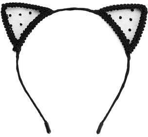 Uplift Essentials Cute Lace Black Cat Ears Headband Sexy Cosplay & Party Hair Accessory style 8