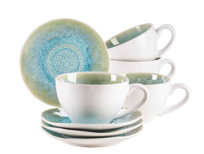 Tasse MÄSER Frozen , grün, 8, Trinkgefäße, Tasse