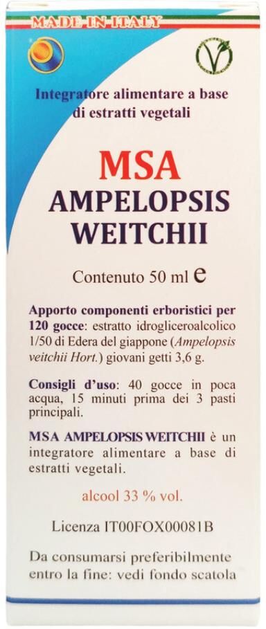 HERBOPLANET Srl MSA AMPELOPSIS WEITCHII 50ML