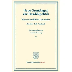 Neue Grundlagen der Handelspolitik., Fachbücher